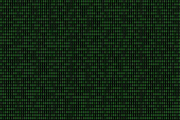 设计元素:屏幕上充满了随机的二进制1和0图片下载