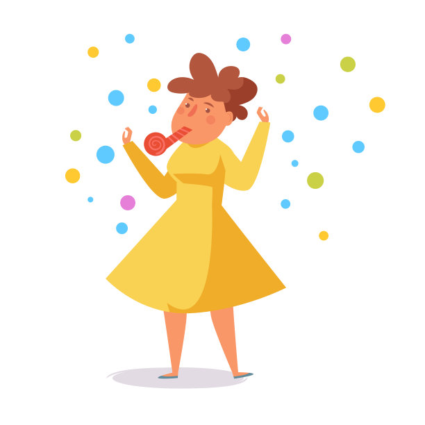 跳舞。办公室聚会。特征向量。卡通。孤立的白色艺术图片下载