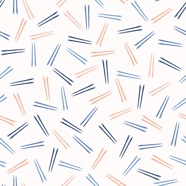 筷子地理矢量餐具蓝色和橙色图片下载