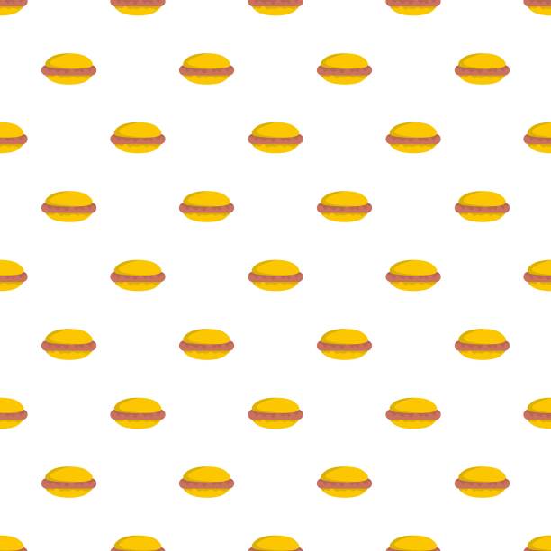 热狗图案无缝图片下载