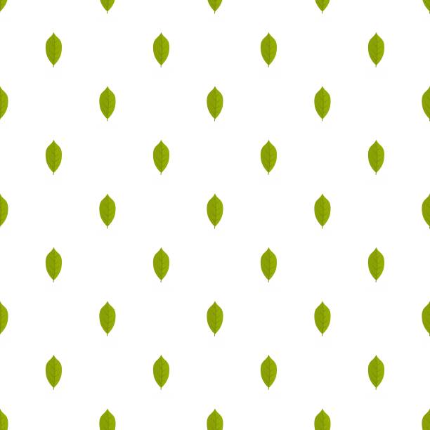 柠檬叶图案无缝图片下载