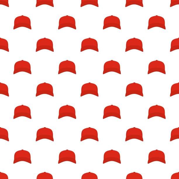 棒球帽的正面图案无缝图片下载