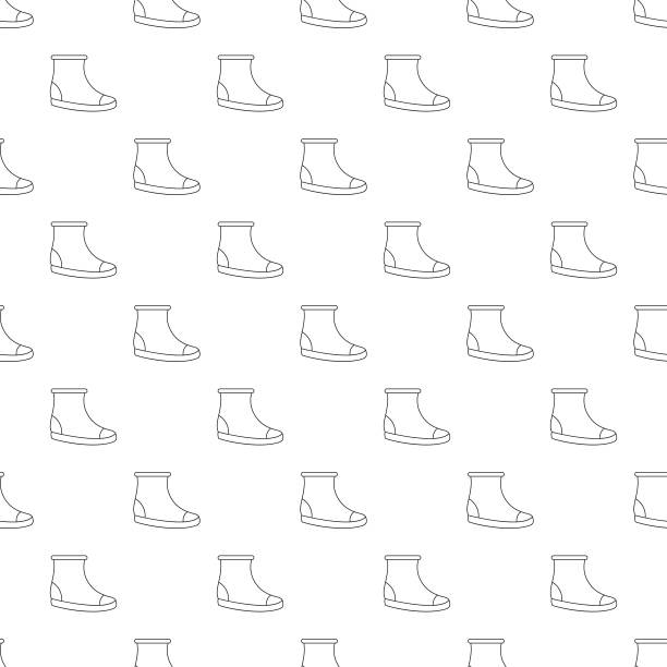 女鞋图案矢量无缝图片下载