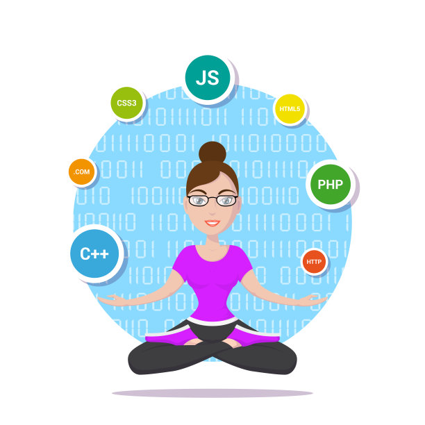 程序员女孩的性格图片下载