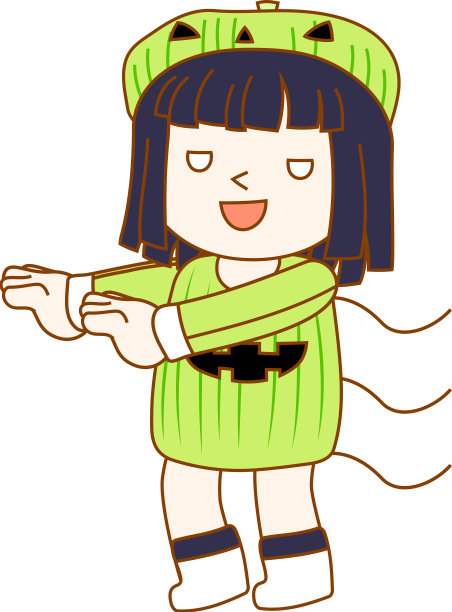 万圣节南瓜的女孩图片下载
