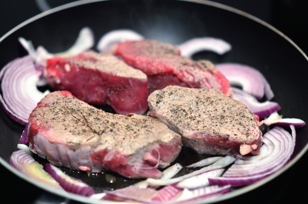 煎新鲜牛肉图片下载