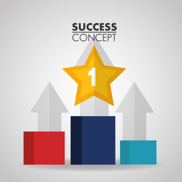 成功的概念卡图片下载