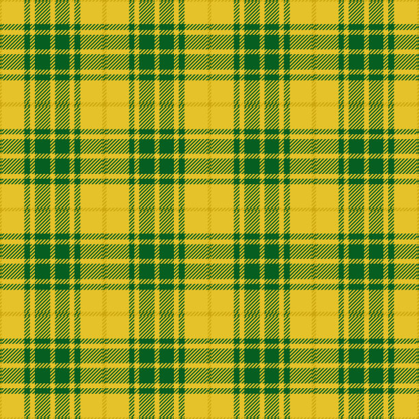 黄绿格子无缝图案设计图片下载