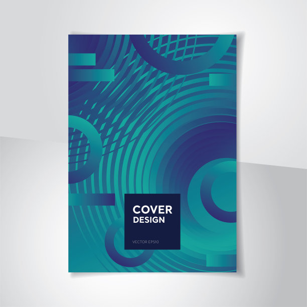 抽象的现代设计蓝绿色共振背景图片下载