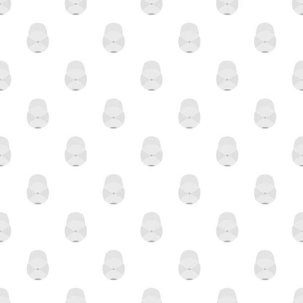 白色棒球帽图案无缝图片下载