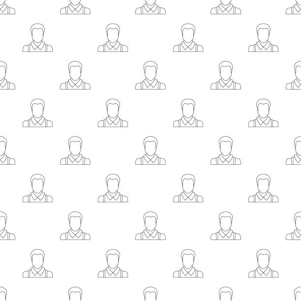 人的化身模式矢量无缝图片下载