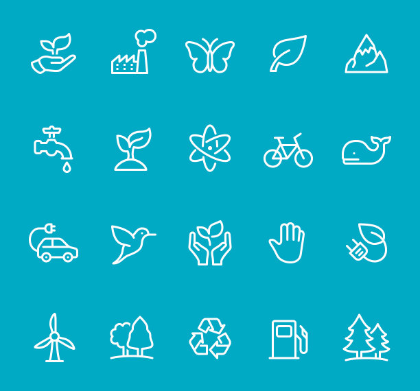 环境保护-线图标设置图片下载