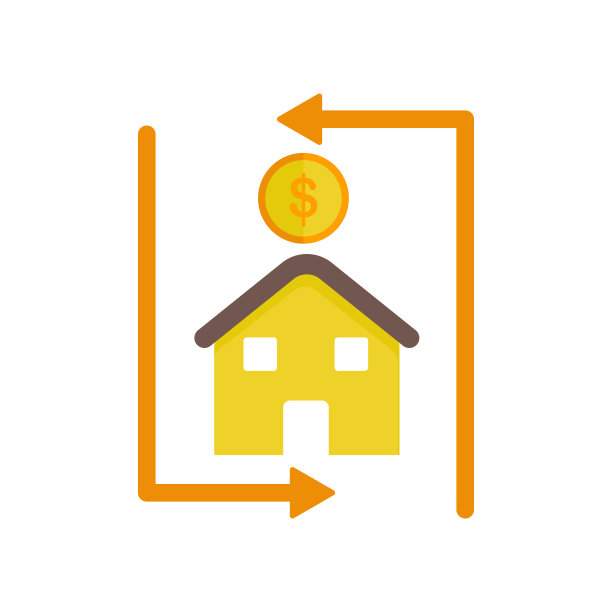 抵押贷款图标矢量标志和符号孤立在白色背景上，抵押贷款标志的概念图片下载