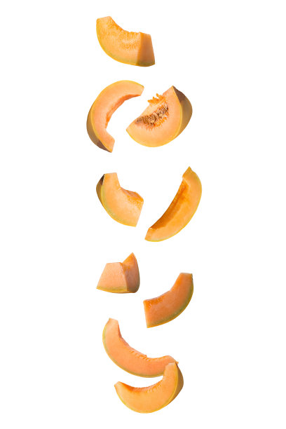 落瓜孤立在白色背景图片下载