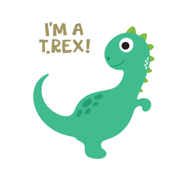 可爱的恐龙插图图片下载