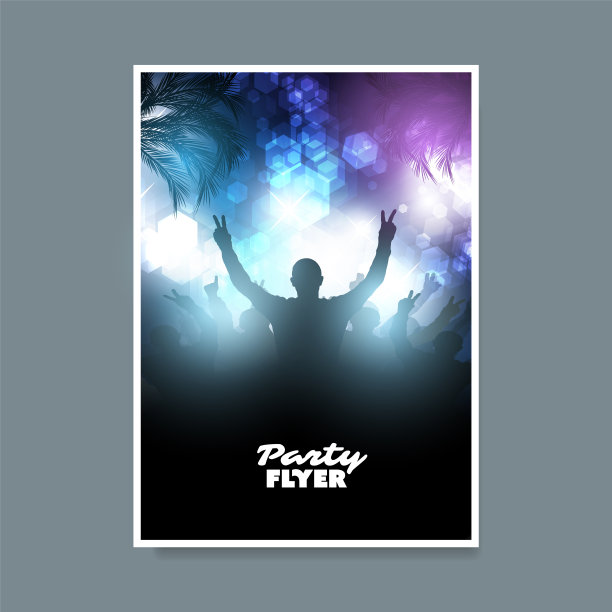 传单或封面设计-海滩派对图片下载