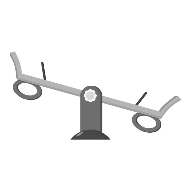 跷跷板图标在单色风格孤立的白色背景。玩花园符号股票矢量插图。图片下载