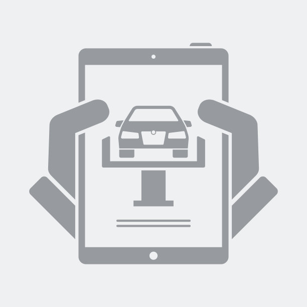 平板电脑上的汽车服务应用程序图片下载