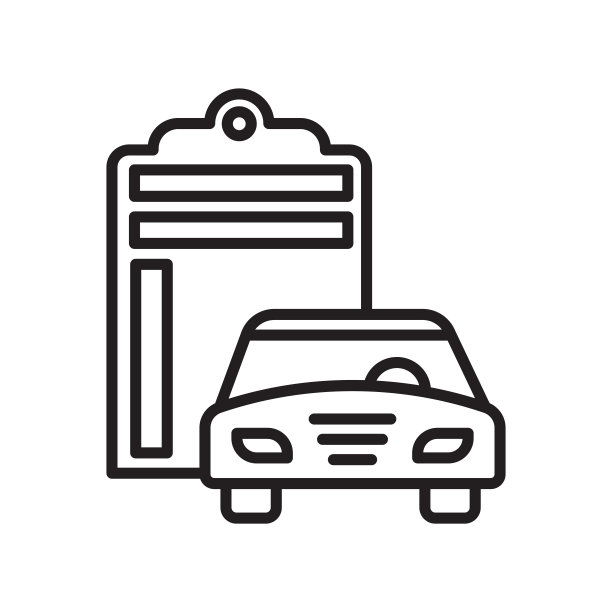 汽车图标矢量标志和符号孤立在白色背景，汽车标志的概念图片下载