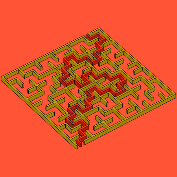 3d方形迷宫12x12图片下载