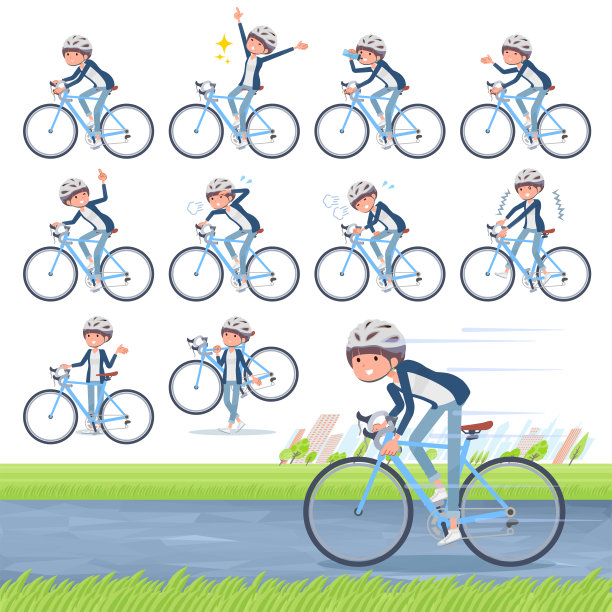 平型Mash头发女人公路自行车图片下载