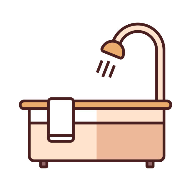 浴缸LineColor插图图片下载