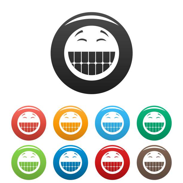 微笑图标矢量简单图片下载