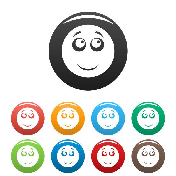 微笑图标矢量简单图片下载