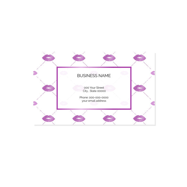 化妆师名片矢量模板图片下载