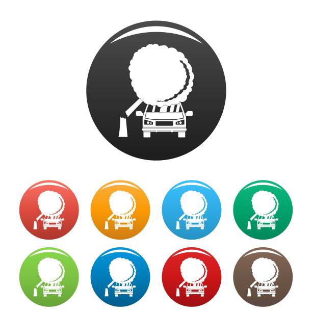 事故图标设置颜色向量图片下载