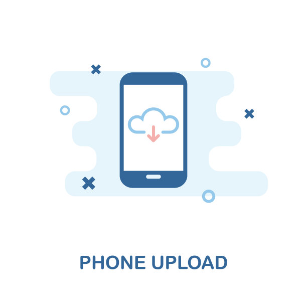 手机上传图标。简单元素说明。手机上传像素完美的图标设计从手机收集。用于网页设计，应用程序，软件，打印。图片下载