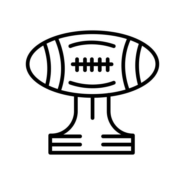 美式足球图标向量标志和符号孤立在白色背景上，美式足球概念图片下载