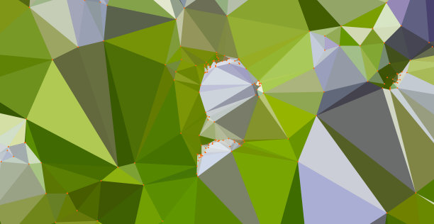 绿色的多边形形状图片下载