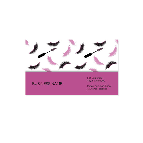 化妆师名片矢量模板图片下载