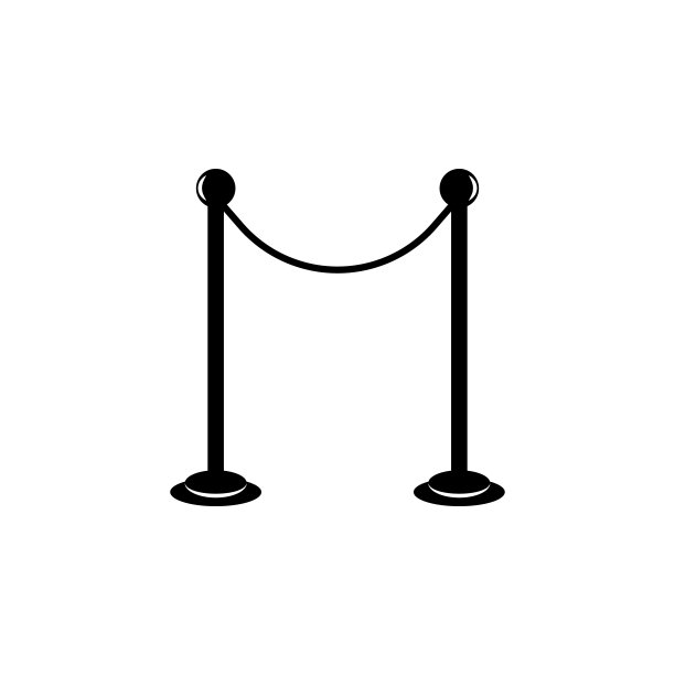 绳子栅栏图标。戏剧和艺术插画元素。优质的图形设计图标。标志和符号收集图标为网站，网页设计，移动应用程序图片下载