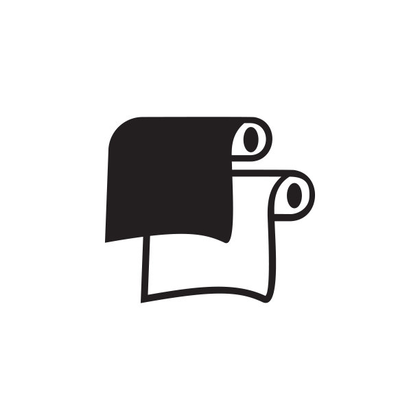 纸卷图标。印刷厂插图元素。优质的图形设计图标。标志和符号收集图标为网站，网页设计，移动应用程序图片下载