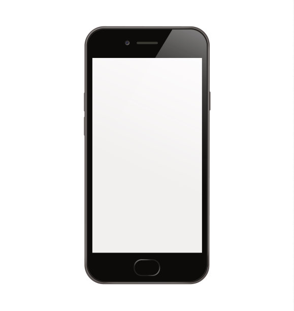 新的高细节逼真的智能手机类似于手机孤立的白色背景。显示前视图。设备模型分开的组和层。容易可编辑的矢量。每股收益10。图片下载