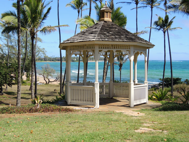 海边的凉亭图片下载