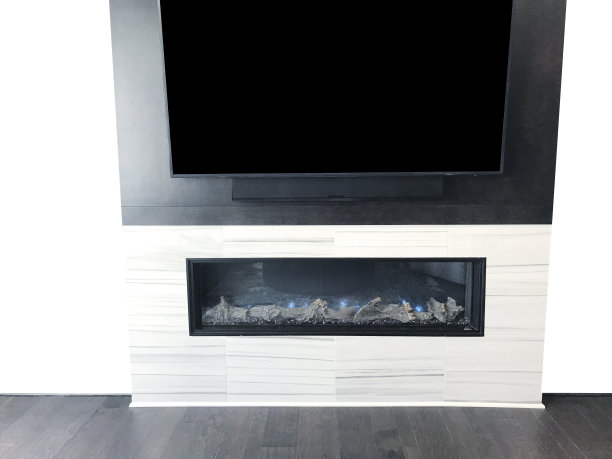 现代壁炉和电视图片下载
