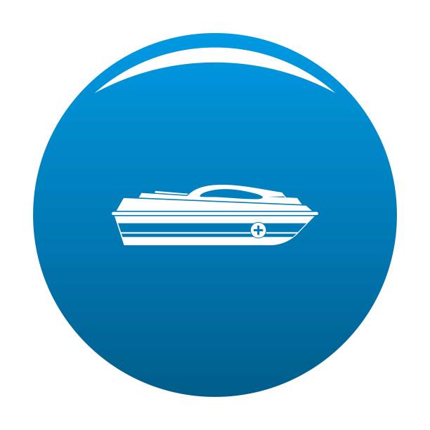 船图标向量蓝色图片下载