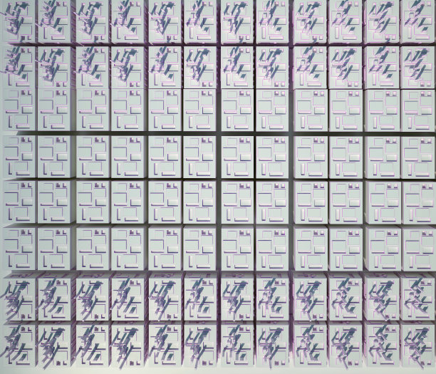 背景的三维白色块图片下载