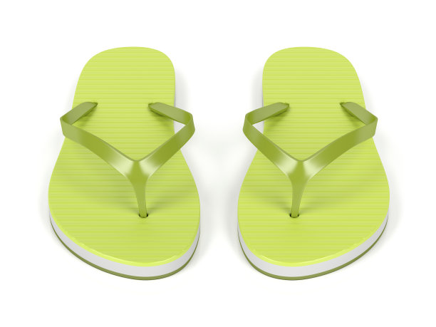 绿色的人字拖图片下载