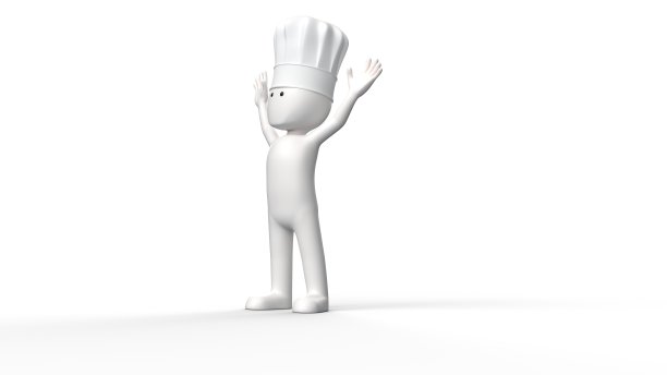3 d曲棍球手厨师图片下载