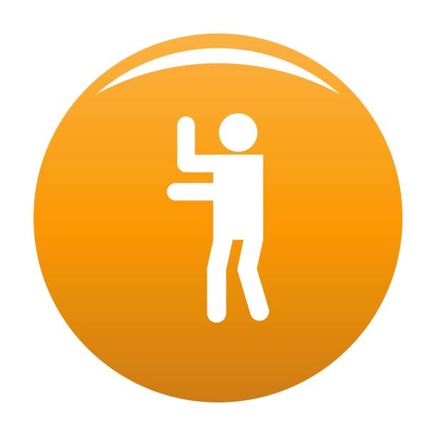 木棍图木棍人图标矢量橙色图片下载