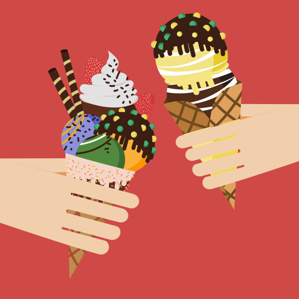 欢呼冰淇淋图片下载