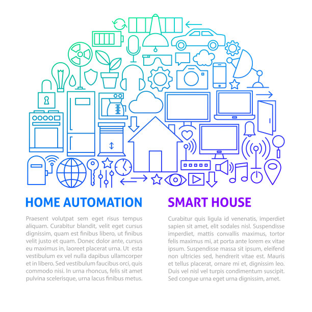家庭自动线模板图片下载