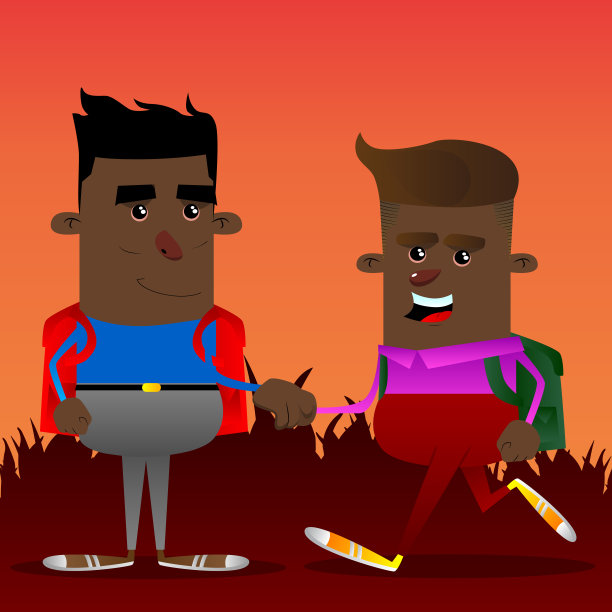 男生握手。图片下载