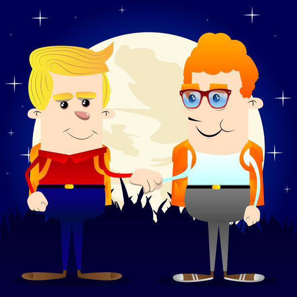 男生握手。图片下载