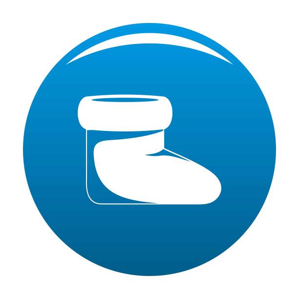 女鞋图标蓝色向量图片下载