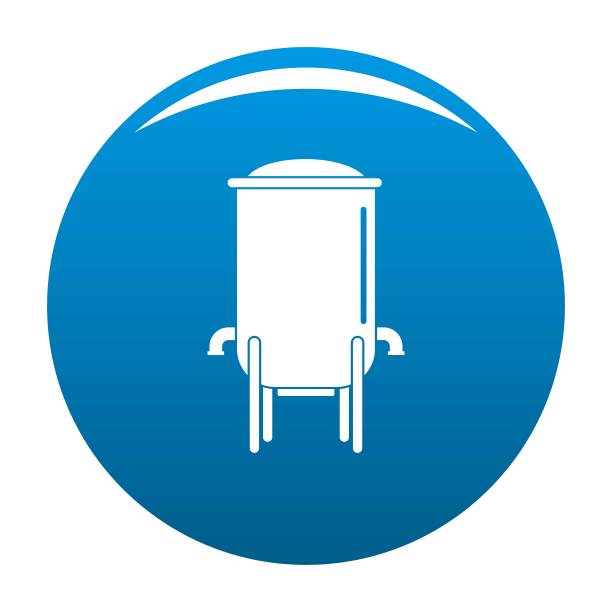 桶图标蓝色矢量图片下载
